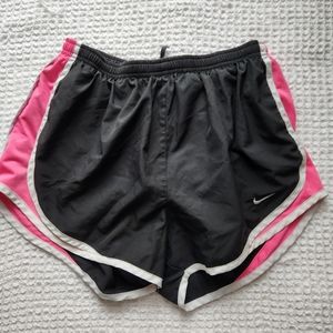 black pink Nike shorts